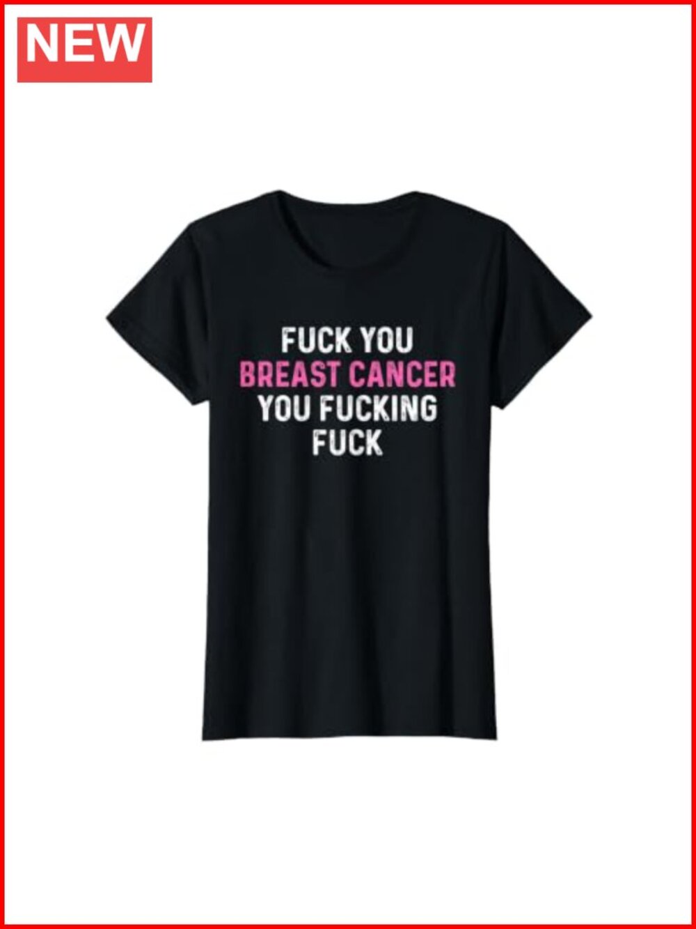 Funny Breast Cancer Awareness Graphic Tee Short Sleeve Women's Top